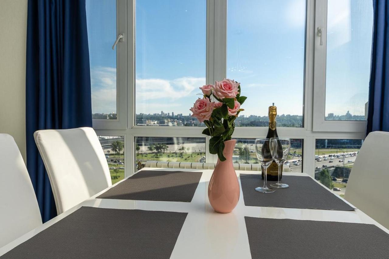 Fashionable Panoramic Apartments Dnieper. Obolon Kiew Exterior foto